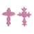 Molde de silicone Par de cruzes 1 Ref. 255 Flexarte - Imagem 2