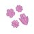 Molde de silicone Quarteto de Flores Athina Ref. 522 Flexarte - Imagem 2