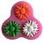 Molde de silicone Margaridas S102 Molds Planet Rizzo Confeitaria - Imagem 3
