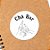 Adesivo "Chá Bar" - Ref.23214 - Hot Stamping - 4x4cm - 25 unidades - Stickr - Rizzo - Imagem 1