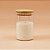 Pote de Vidro Hermético com Tampa de Bambu - 9x7cm - 200ml - 1 unidade - Rizzo - Imagem 1
