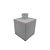 Frasco para Perfumaria de Vidro Cubo - Branco - 250ml - 1 unidade - Rizzo - Imagem 2