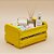 Caixote de Madeira Amarelo - 11,5x8x6,5cm - 1 unidade - Rizzo - Imagem 1
