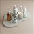 Bandeja Mesa Orgânica Com Pé - Branco - 20x30cm - 1 unidade - Rizzo - Imagem 1
