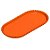 Bandeja Esfera Acrílica Durável Oval - Laranja - 25x13cm - 1 unidade - Rizzo - Rizzo - Imagem 1