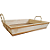 Bandeja Retangular de Vime 63 x 40 x 13 cm 1 unidade - Rizzo - Imagem 1