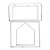 Kit Cortador Molde Mini Casa 3D - Ref.390 - 4 unidades - RR CORTADORES - Rizzo - Imagem 1
