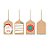 Tag Decorativa de Natal - Polo Norte - 12 unidades - Cromus - Rizzo - Imagem 1