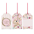 Tags De Para com Cordão 5x8cm - Coelha Serena - 12 unidades - Cromus - Rizzo - Imagem 1