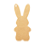 Tag Coelho de Páscoa Decorativo 17cm - 05 Unidades - Rizzo - Imagem 1