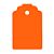 Tag Decorativa com Furo - Laranja - 10 unidades - Rizzo - Imagem 2