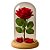Enfeite Decorativo Rosa Encantada em Cúpula de Vidro Com Led - 11x22cm - 1 unidade - Rizzo - Imagem 4