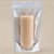 Saco de Papel Branco Frente Transparente Stand Up Pouch Zip 20x30x5cm - Hermético e Impermeável Dentro e Fora - 50 un - Imagem 1