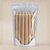 Saco de Papel Branco Frente Transparente Stand Up Pouch Zip 18x26x4cm - Hermético e Impermeável Dentro e Fora - 50 un - Imagem 1