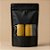 Saco de Papel Preto com Visor Stand Up Pouch Zip 20x30x5cm - Hermético e Impermeável Dentro e Fora - 50 un - Rizzo - Imagem 1