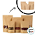 Saco de Papel Kraft com Visor Stand Up Pouch Zip 14x22cm - 50 un - Hermético Fosco p Fora Impermeável p dentro - Rizzo - Imagem 3