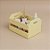 Mini Caixote de Plástico - Amarelo Bebê - 12x8,5cm - 1 unidade - Rizzo - Imagem 1