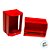 Mini Caixote de Plástico - Vermelho - 12x7cm - 1 unidade - Rizzo - Imagem 2