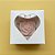 Caixa Para Doce Com Visor De Coração - 5,5x5x3cm - Branca - 10 unidades - Assk - Rizzo - Imagem 1