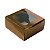 Caixa Gaveta com Visor Nº1 (8cm x 8cm x 4cm) Bronze 10 unidades Assk Rizzo Embalagens - Imagem 1