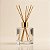 Frasco De Vidro Cubo Difusor Com Tampa Difusora e Varetas - Dourada - 5,5x8cm - 100ml - 1 unidade - Rizzo - Imagem 1