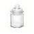 Pote de Vidro Hermético com Tampa 280 ml - 13x7,6cm  - 1 unidade - Rizzo - Imagem 1