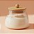 Pote de Vidro Bojudo Hermético com Tampa de Bambu - 11x8cm - 550ml - 1 unidade - Rizzo - Imagem 1