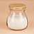 Pote de Vidro Hermético com Tampa de Bambu - 12cm - 650ml - 1 unidade - Rizzo - Imagem 1