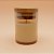 Pote de Vidro Âmbar Hermético com Tampa de Bambu - 6x8cm - 160ml - 1 unidade - Rizzo - Imagem 1
