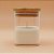Pote de Vidro Hermético com Tampa de Bambu - 8x12cm - 525ml - 1 unidade - Rizzo - Imagem 1