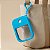Frasco Spray Portátil Macaron Cartão com Capa de Silicone e Gancho - 38ml - Azul - 1 unidade - Rizzo - Imagem 1