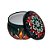 Lata De Metal Estampa De Mandala - Verde Escuro e Vermelho - 7x7x4cm - 130ml - 1 unidade - Rizzo - Imagem 2
