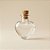 Mini Potinho de Vidro Decorativo com Rolha - Coração - 2ml - 3x2cm - 10 unidades - Rizzo - Imagem 1