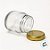 Mini Pote de Vidro Redondo com Tampa de Metal Dourado - 50ml - 1 unidade - Rizzo - Imagem 4
