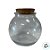 Pote de Vidro Formato Bolha com Tampa de Rolha - 6x6cm - 100ml - 1 unidade - Rizzo - Imagem 4