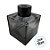 Frasco Difusor De Vidro Preto Com Tampa Preta e Batoque - Rosca 24/410 - 100ml - 8x5,5cm  - 1 unidade - Rizzo - Imagem 2