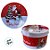 Vela Aromática De Natal - Lata Metálica Papai Noel Com Boneco de Neve - 50g - 1 unidade - Rizzo - Imagem 3