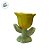 Suporte para Vela em Cerâmica - Flor Grande -  Amarelo - 12cm - 1 unidade - FlorArte - Rizzo - Imagem 2