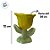 Suporte para Vela em Cerâmica - Flor Grande -  Amarelo - 12cm - 1 unidade - FlorArte - Rizzo - Imagem 3