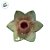 Suporte para Vela em Cerâmica - Flor - Rosa e Verde - 11,5cm - 1 unidade - FlorArte - Rizzo - Imagem 2