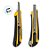 Estilete Profissional com Lâmina 9mm de Aço SK2 - Amarelo - 1 unidade - Deli - Rizzo - Imagem 4
