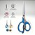 Tesoura Inox Ergonômica com Grip Emborrachado - Sortido - 21cm - 1 unidade - Deli - Rizzo - Imagem 2