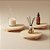 Kit Bandejas Redonda em Madeira Pinus - 25cm - 1 unidade - Rizzo - Imagem 1