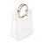 Sacola Transparente PVC com Alça Redonda de Metal - Dourado - 28x25x15cm - 1 unidade - Cromus - Rizzo - Imagem 2
