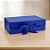 Caixa de Papel Rígido Retangular com Imã e Fita  - Azul - P 20x18,2x8cm - 1 unidade - Rizzo - Imagem 1