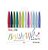 Estojo Pentel Brush Sign Pen 12 cores Lettering Tom Pastel - Imagem 1