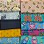 Tecido Tricoline 10 Estampas 50x1,4m Artesanato Patchwork - Imagem 1