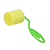 ROLO PINTURA MINI CONDOR ESPUMA AMARELA  4 CM - Imagem 2