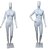 MANEQUIM DE PLÁSTICO FEMININO BRANCO POSE MARIA 3 BRAÇOS - SEM BASE - Imagem 1
