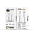 Cabo Thunder 65W 2 em 1 - Tipo C / USB-A / Type C /  1M   - Gshield - Imagem 4
